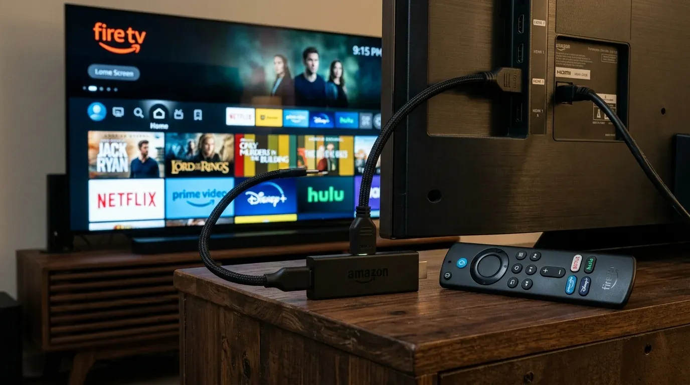 Компактный ТВ-стик Amazon Fire TV Stick 4K Max с пультом Alexa Voice Remote и экраном Fire OS