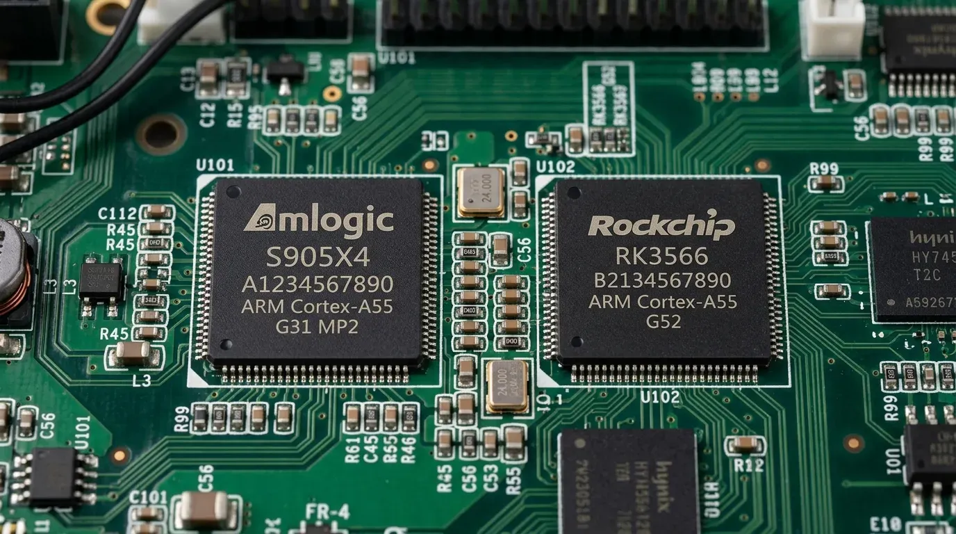 Сравнение процессоров ТВ-боксов: Amlogic S905X4 vs RK3566