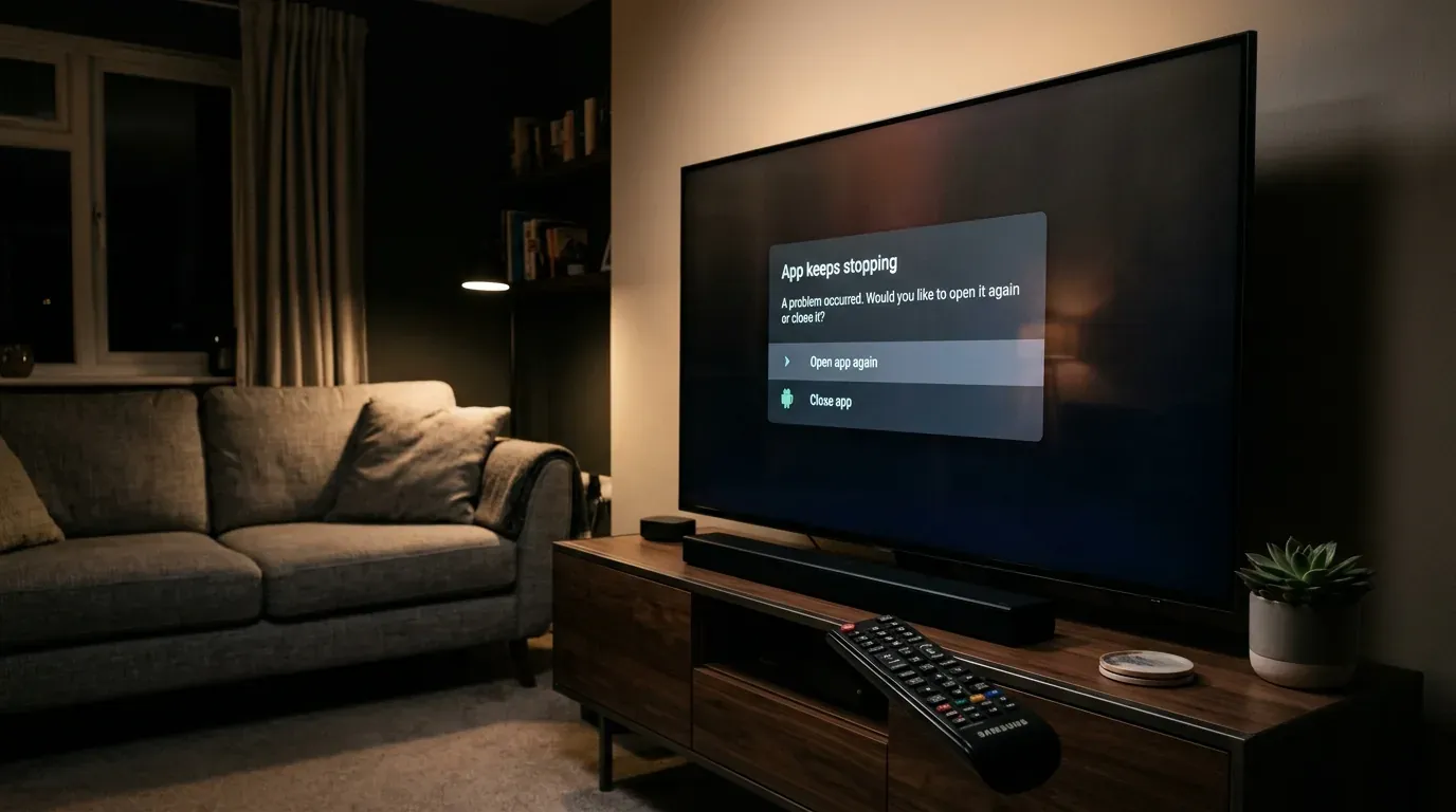 Ошибка «Приложение остановлено» на Android TV: как исправить