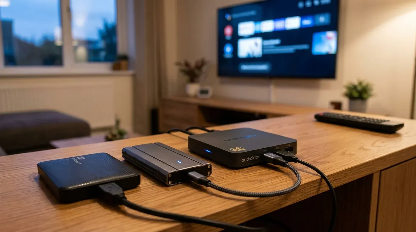 Внешний диск и SSD для ТВ-бокса: выбор и форматирование