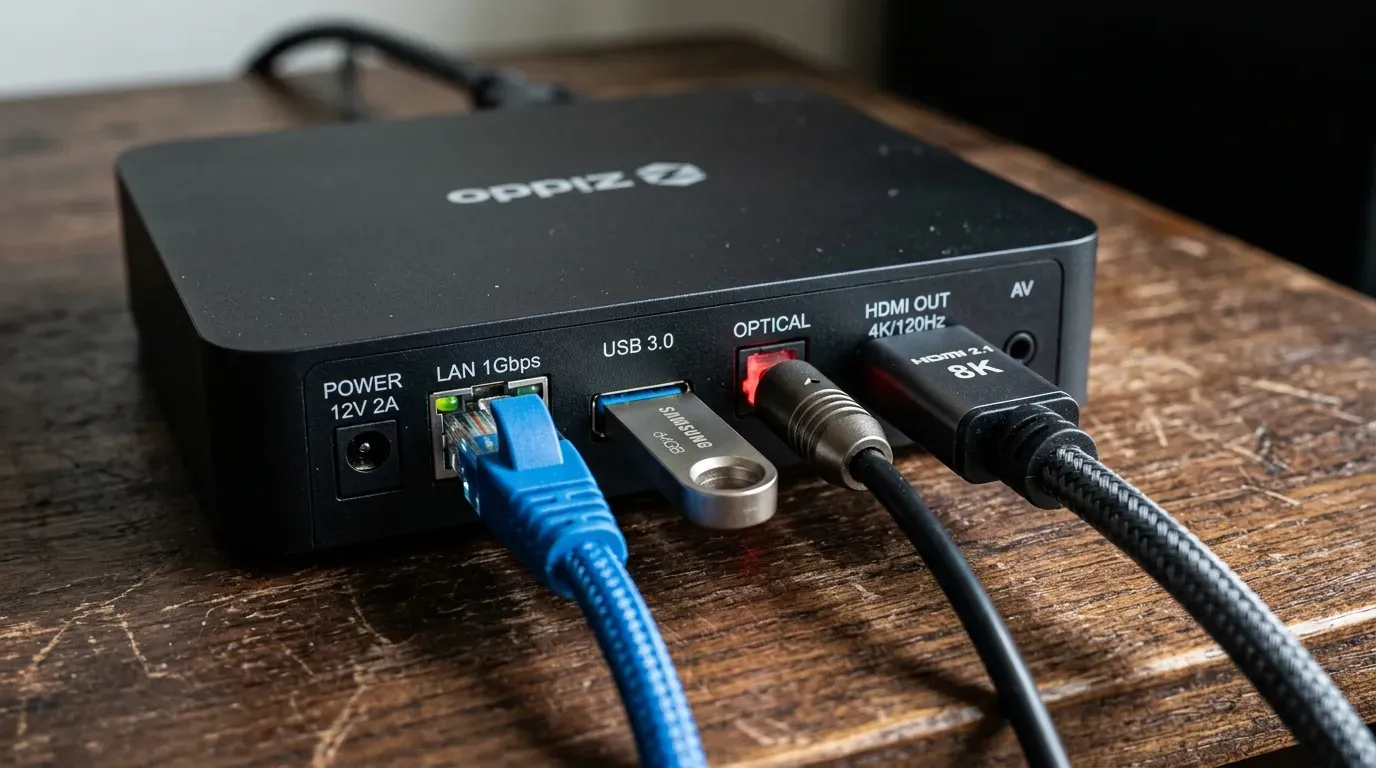 Разъемы задней панели классического TV Box
