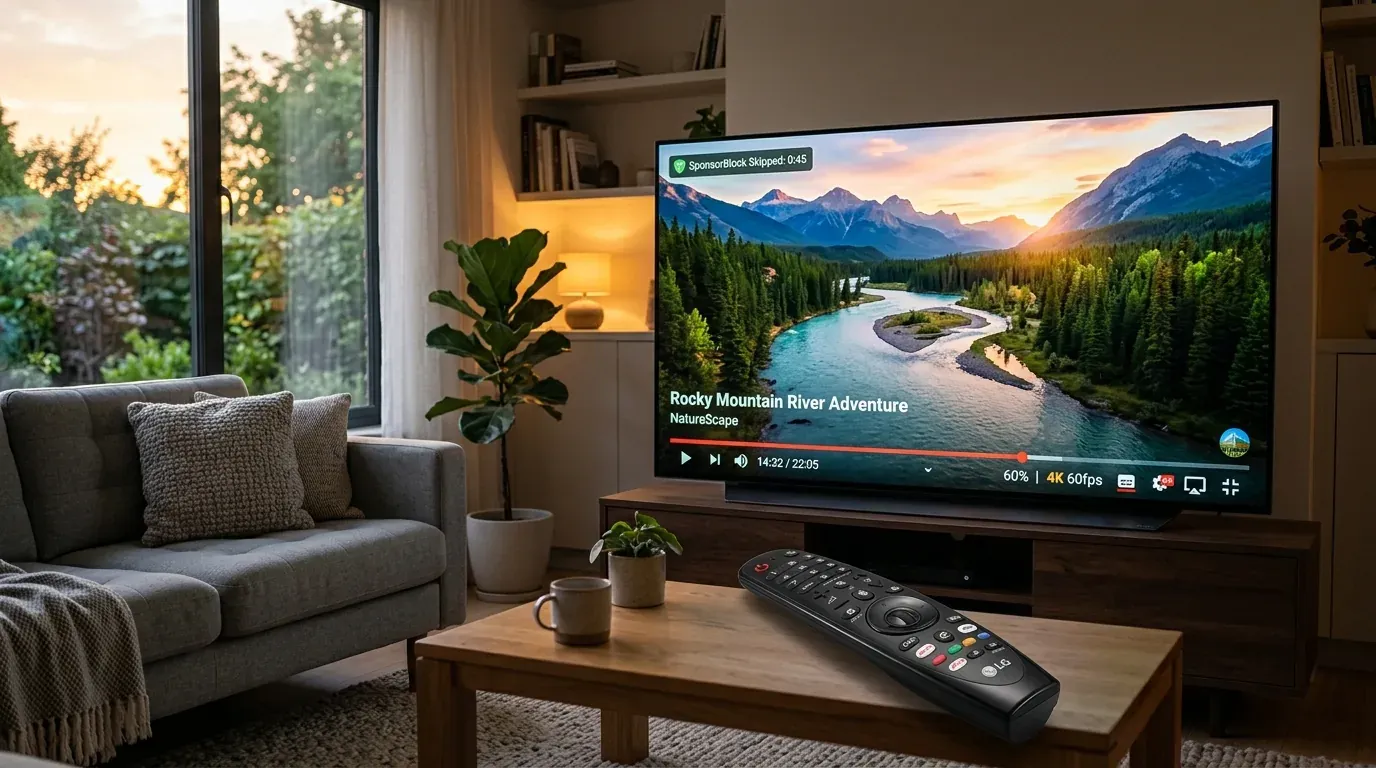 YouTube без рекламы на LG webOS и Samsung Tizen: гайд